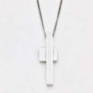 Gucci Cross Pendant Necklace Silver | Luna Bags