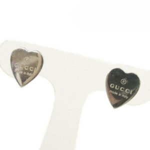 Gucci Earrings Heart Mark 3.4G Silver | Luna Bags