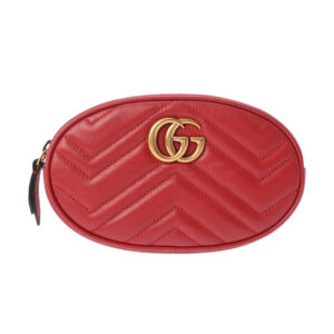 Gucci Gg Marmont Belt Bag Red Crossbody | Luna Bags