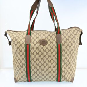 Gucci Web Sherry Line Boston Bag Pvc | Luna Bags