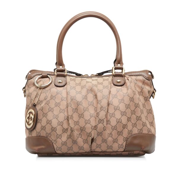 Gucci Gg Sukey Brown Light Canvas | Luna Bags