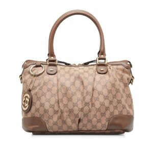 Gucci Gg Sukey Brown Light Canvas | Luna Bags