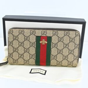 Gucci Sherry Line Zip Roud Long Wallet | Luna Bags