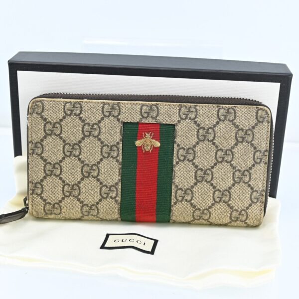 Gucci Sherry Line Zip Roud Long Wallet | Luna Bags
