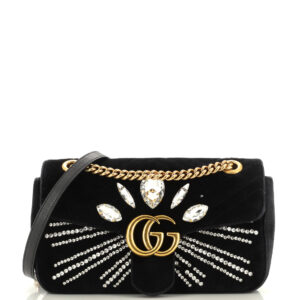 Gucci Gg Marmont Flap Bag Crystal | Luna Bags
