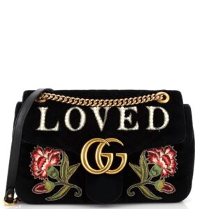 Gucci Gg Marmont Flap Bag Embroidered | Luna Bags