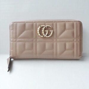 Gucci Gg Marmont Gray Beige Leather | Luna Bags