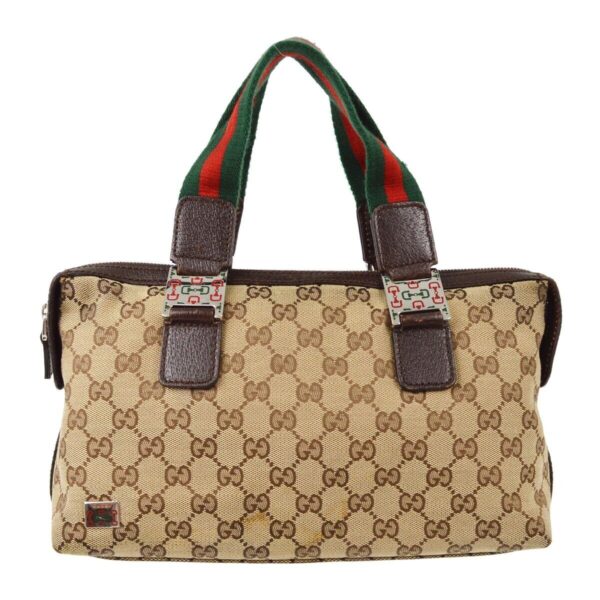 Gucci Beige Brown Sherry Gg Handbag | Luna Bags