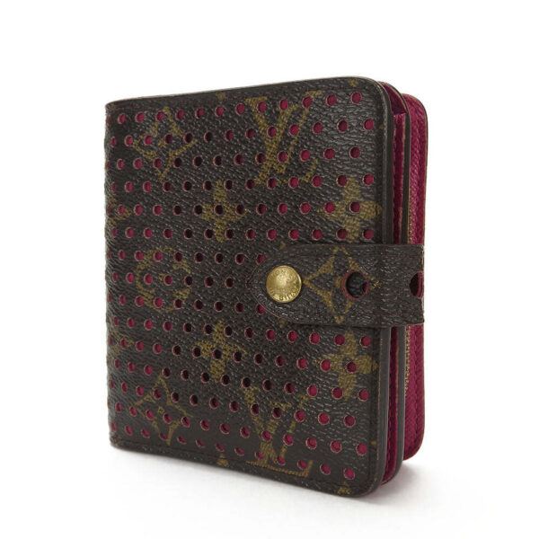 LOUIS VUITTON Bifold Wallet M95188 Monogram Perfo Fuchsia | Luna Bags