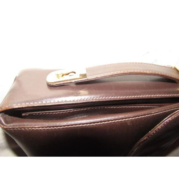 Gucci Vintage Rich Brown Leather Satchel | Luna Bags