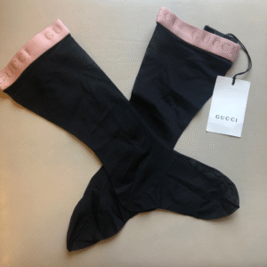Gucci Mesh Calf Socks in Black | Luna Bags
