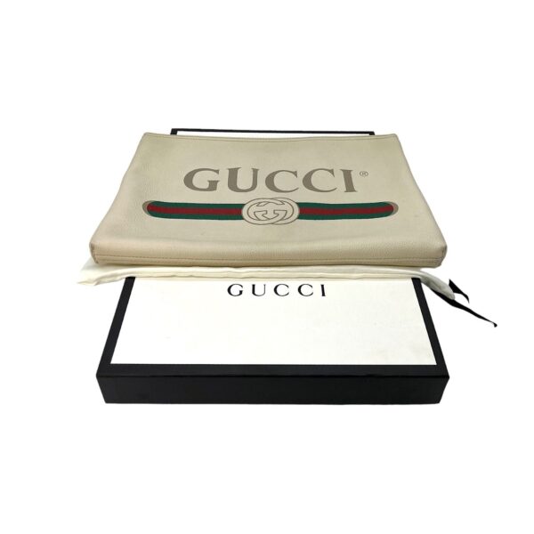 Gucci Large Graphic Print Portfolio Clutch | Luna Bags