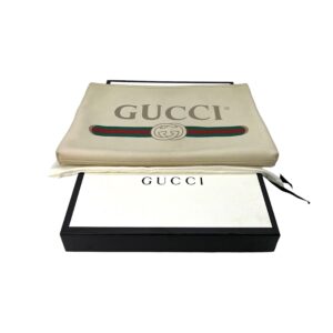 Gucci Large Graphic Print Portfolio Clutch | Luna Bags