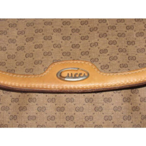 Gucci Gg Supreme Guccissima Brown Micro G Print Coated Canvas Leather Shoulder Bag | Luna Bags