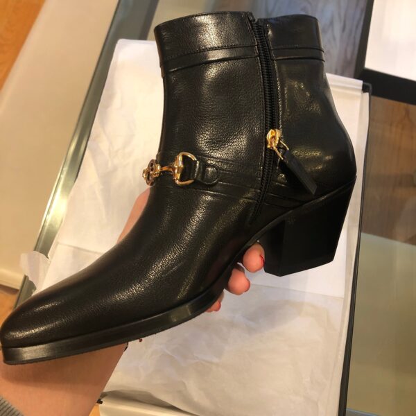 Gucci Horsebit Ankle Boots in Black | Luna Bags