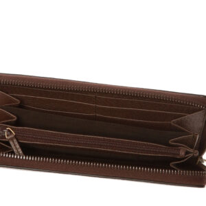 Gucci Bee Star Zip Around Wallet in Brown | Luna Bags