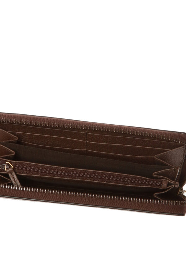Gucci Bee Star Zip Around Wallet in Brown | Luna Bags