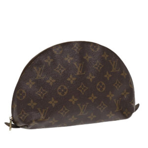 LOUIS VUITTON Monogram Trousse Demi Ronde Cosmetic Pouch M47520 LV Auth bs16953 | Luna Bags