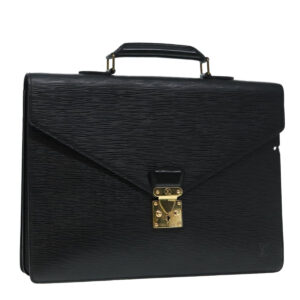 LOUIS VUITTON Epi Serviette Conseiller Briefcase Black M54422 LV Auth bs17184 | Luna Bags