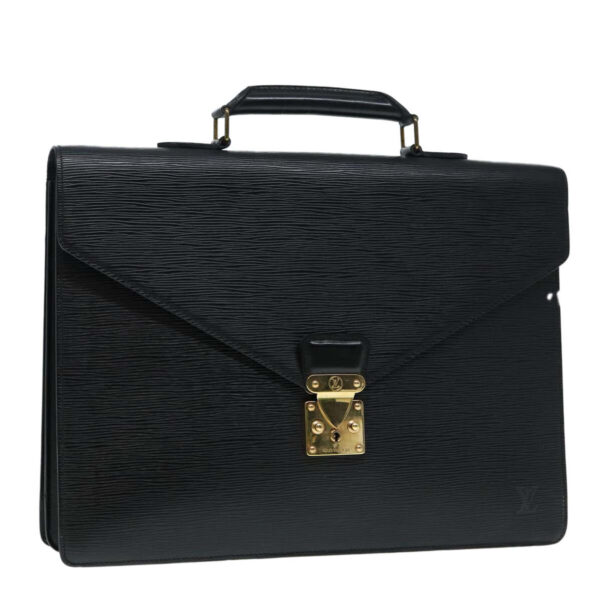 LOUIS VUITTON Epi Serviette Conseiller Briefcase Black M54422 LV Auth bs17184 | Luna Bags