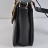 Gucci 1969 Sylvie  navy leather shoulder bag with a gold zipper accent | Luna Bags - Image 9