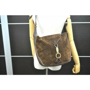 Gucci Padlock Envelope Top Brown Square G Logo Print Gg Suede And Leather Shoulder Bag | Luna Bags