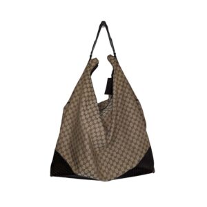 Gucci Brown GG Monogram Canvas Garment Hobo | Luna Bags