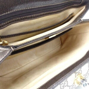 Gucci Bag Guccissima Boxy Top Handle Purse Brown G Print Gold Leather And Coated Canvas | Luna Bags