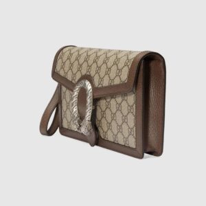 Gucci Dionysus GG Supreme Canvas Purse in Beige/Brown | Luna Bags