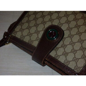 Gucci Vintage Satchelsdesigner Purses Shades Of Brown With Large G Logo Print Leathercoated Canvas S | Luna Bags