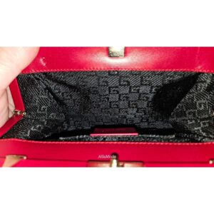 Gucci Tom Ford era red silk & silver two-way evening bag | Luna Bags