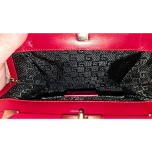 Gucci Tom Ford era red silk & silver two-way evening bag | Luna Bags