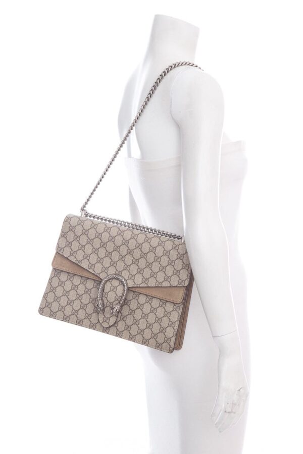 Gucci Brown Monogram Dionysus Handbag | Luna Bags