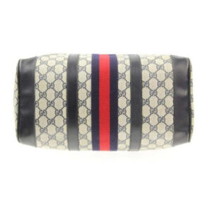 Gucci Boston Bag Xl Guccissima Print Coated Canvas Early Blue Leather And Gg Leather Satchel | Luna Bags