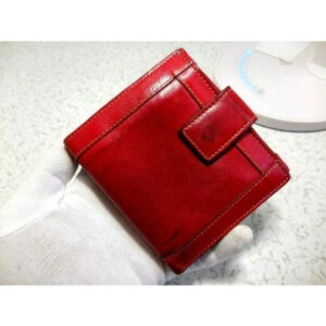 Gucci True Red Leather Bi Fold Change Purse Wallet | Luna Bags