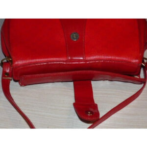 Gucci Vintage Pursesdesigner Purses Red Small G Logo Print Coated Canvas Leather Leathercoated Cross | Luna Bags