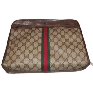Gucci Ophidia Top Handle Tote Print With Redgreen Center Stripe Brown Guccissimaredgreen Leathercoat | Luna Bags