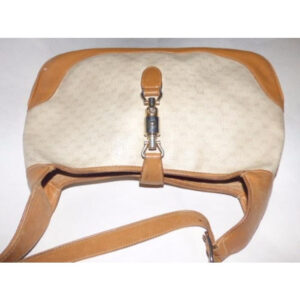 Gucci Jackie Hobo Vintage Purse Beige Leather And Gg Leather Shoulder Bag | Luna Bags