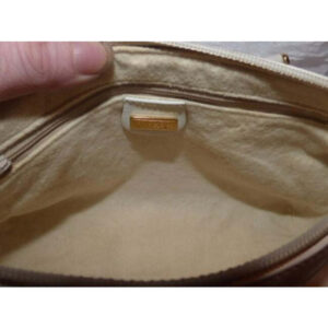 Gucci Vintage White Small G Logo Print Leather Coated Canvas Satchel | Luna Bags