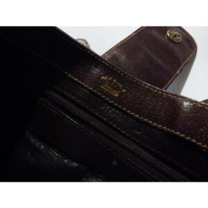 Gucci Supreme Guccissima Print Red Green Stripe And Bold Gold Boot Accent Brown Leather | Luna Bags