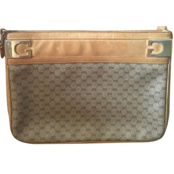 Gucci Micro Guccissima Print Shades Of Brown Coated Canvas And Leather Shoulder Bag | Luna Bags