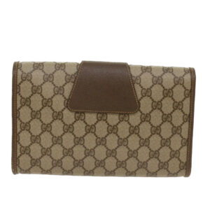 GUCCI GG Canvas Web Sherry Line Clutch Bag Beige Red Green 14.01.030  ep1124 | Luna Bags