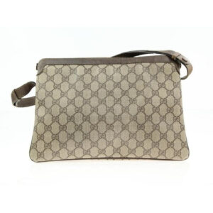Gucci Portfolio Guccissima Print Coated Canvasleather Multi Compartment Brown Gg Canvas Shoulder Bag | Luna Bags