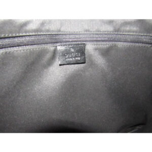 Gucci Jackie Guccissima Black Charcoal Gray G Print Leather Canvas Hobo Bag | Luna Bags