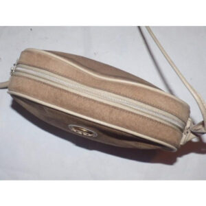 Gucci Vintage Beige Tan Suede And Leather Cross Body Bag | Luna Bags
