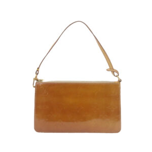LOUIS VUITTON Monogram Vernis Lexington Pouch Beige M91010 LV Auth am961g | Luna Bags