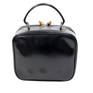 Gucci Bamboo Cosmetic Leather Make Up Weekend/Travel Bag GG-B0128P-0010 | Luna Bags