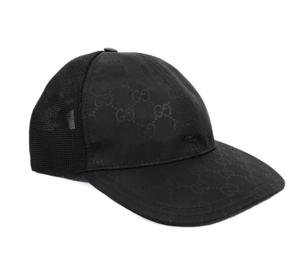 Gucci GG Guccissima Nylon Baseball Cap in Black | Luna Bags