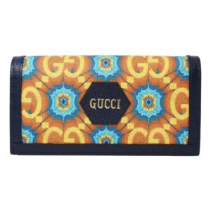 Gucci Centennial Navy Leather GG Kaleidoscope Chain Wallet Bag 676294 | Luna Bags