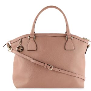 Gucci Dome Satchel Pink Leather Tote | Luna Bags